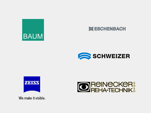 vergr��ernde Sehhilfen und Zubeh�r: BAUM, ESCHENBACH, Reinecker Reha-Technik GmbH, Zeiss, Schweizer